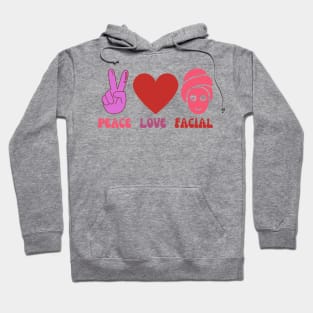 Peace Love Facial Hoodie